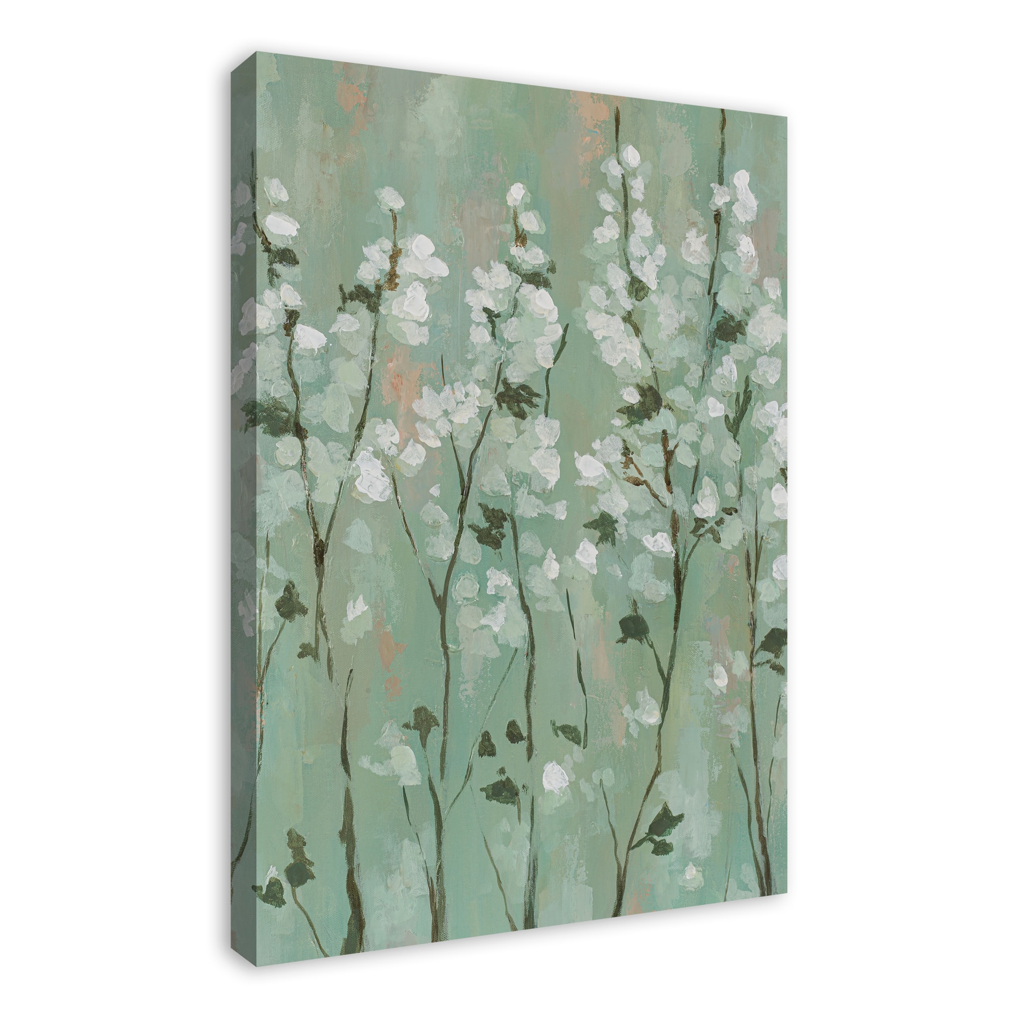 Green Cherry Blossom 24" x 36" Canvas Wall Art